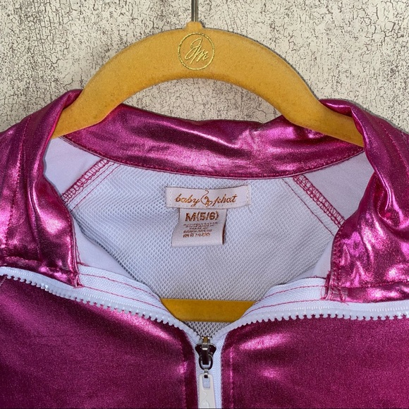 💎 Baby Phat Pink Metallic Quarter Zip Jacket - Picture 2 of 6